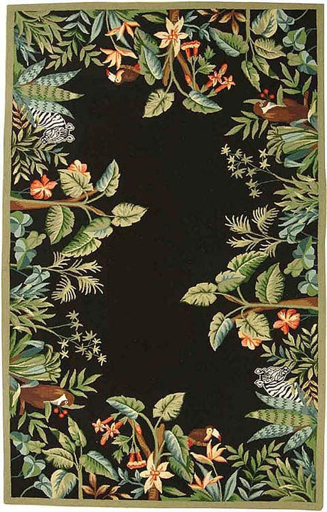 Safavieh Chelsea Hk295B Black / Green Rugs - Safavieh - hk295b - 3r