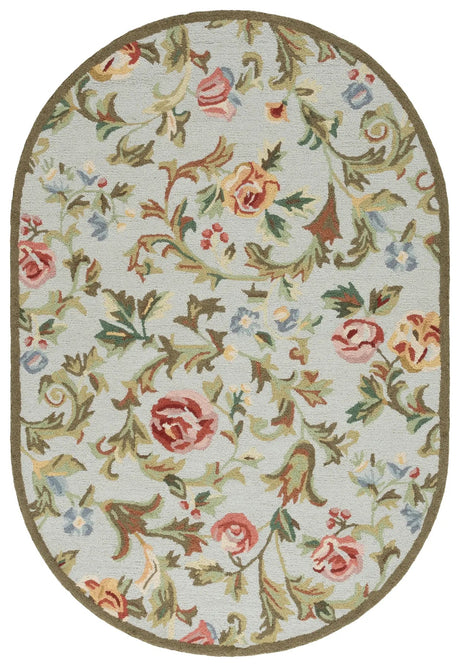 Safavieh Chelsea 4'-6" x 6'-6" Rug in Ivory / Sage
