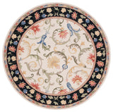 Safavieh Chelsea 5'-6" x 5'-6" Rug in Ivory / Black
