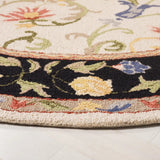 Safavieh Chelsea 5'-6" x 5'-6" Rug in Ivory / Black