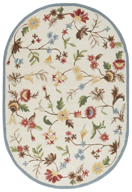 Safavieh Chelsea 4'-6" x 6'-6" Rug in Ivory / Green