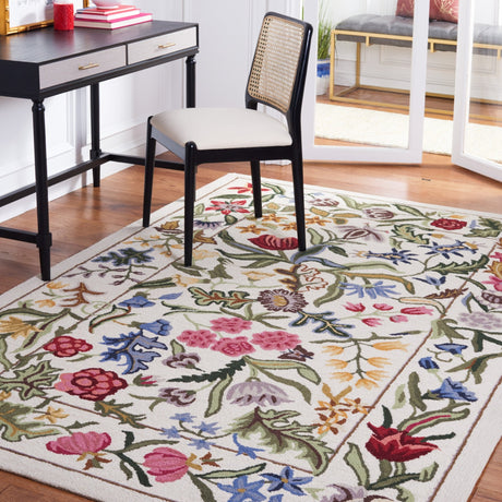 Safavieh Chelsea Hk335A Ivory/Green Rug - Safavieh - hk335a - 3