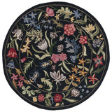 Safavieh Chelsea 5'-6" x 5'-6" Rug in Black / Pink