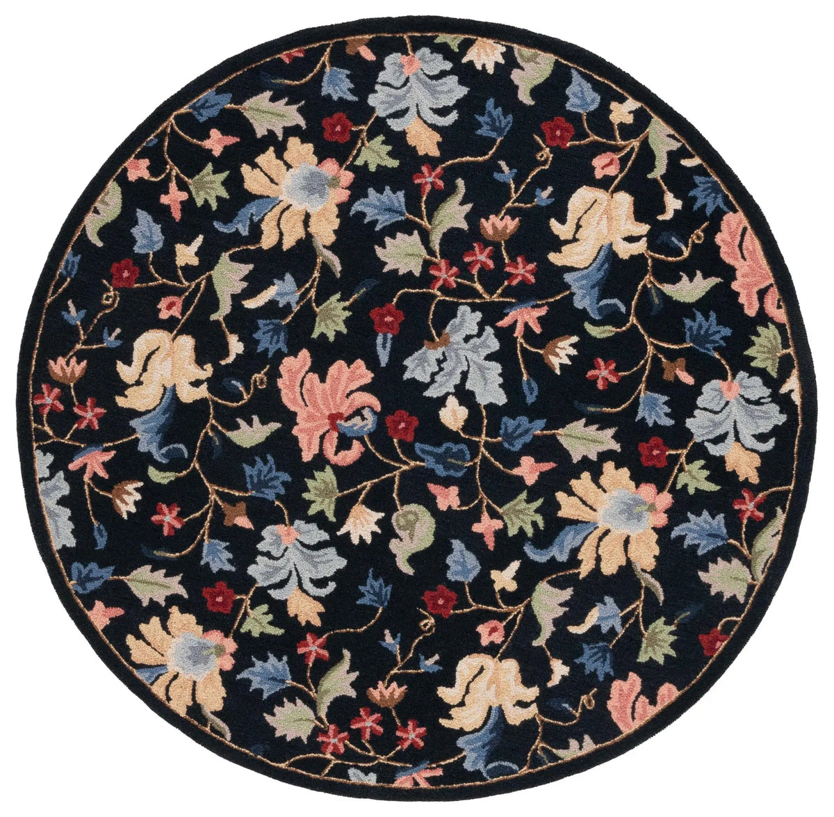 Safavieh Chelsea 5'-6" x 5'-6" Rug in Black / Red