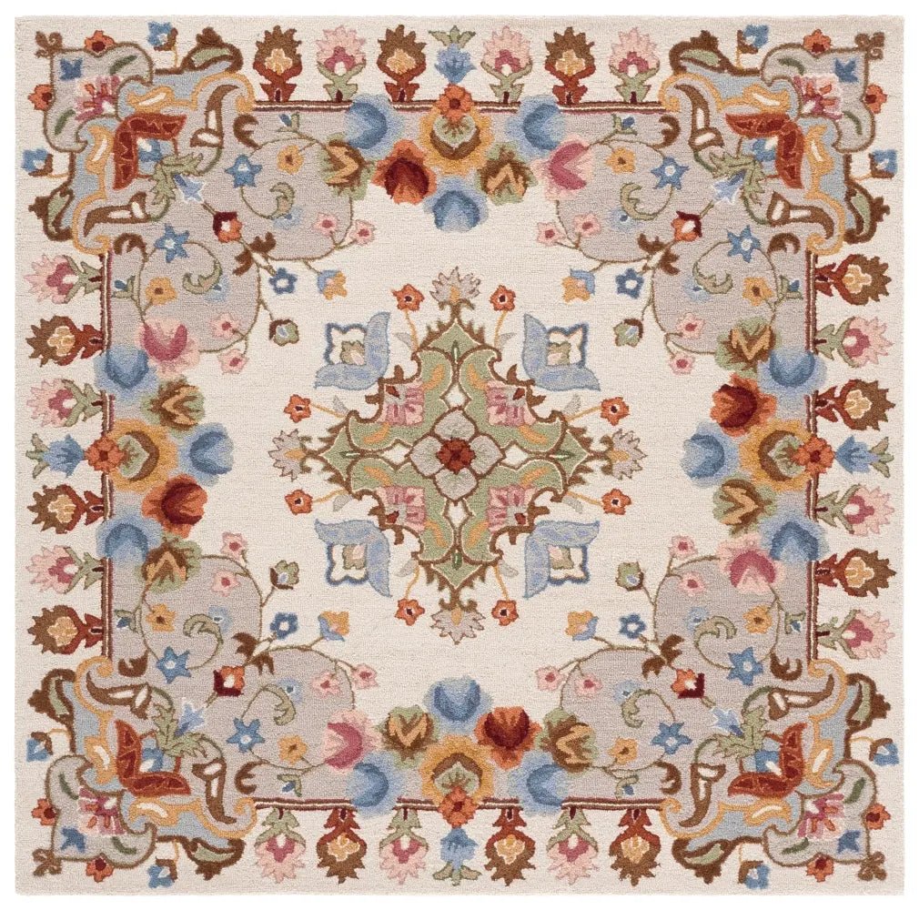 Safavieh Chelsea 6'-0" x 6'-0" Rug in Ivory / Grey