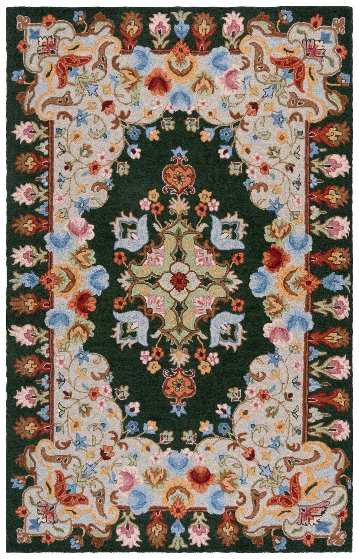 Safavieh Chelsea 4'-0" x 6'-0" Rug in Green / Grey