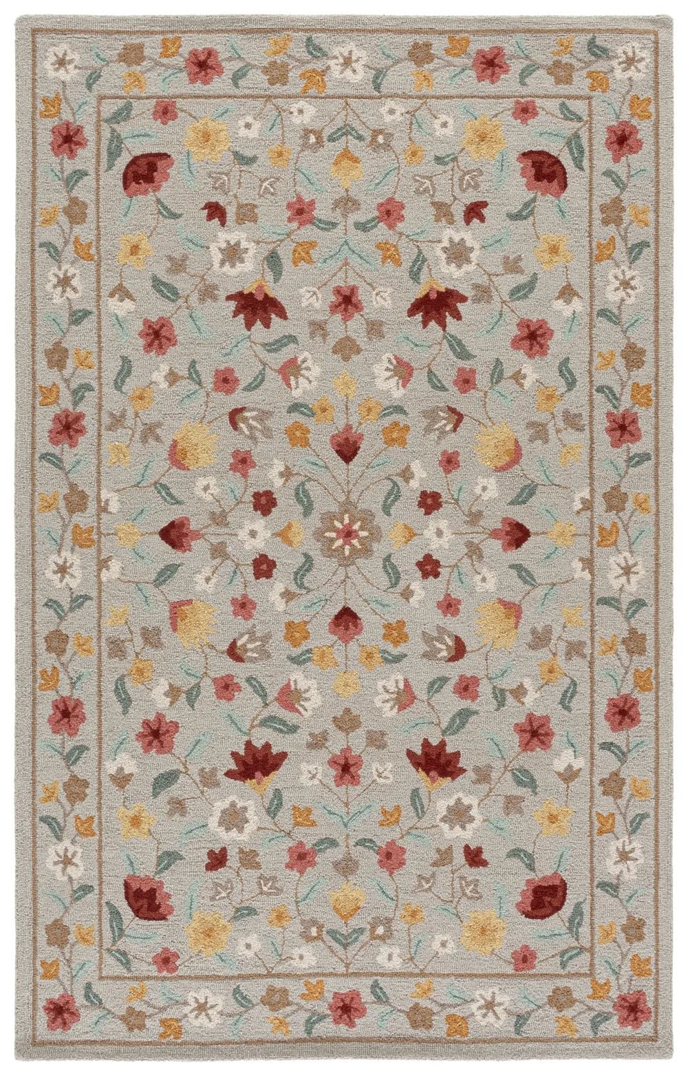 Safavieh Chelsea 5'-0" x 8'-0" Rug in Grey / Red
