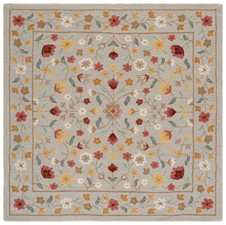 Safavieh Chelsea 6'-0" x 6'-0" Rug in Grey / Red