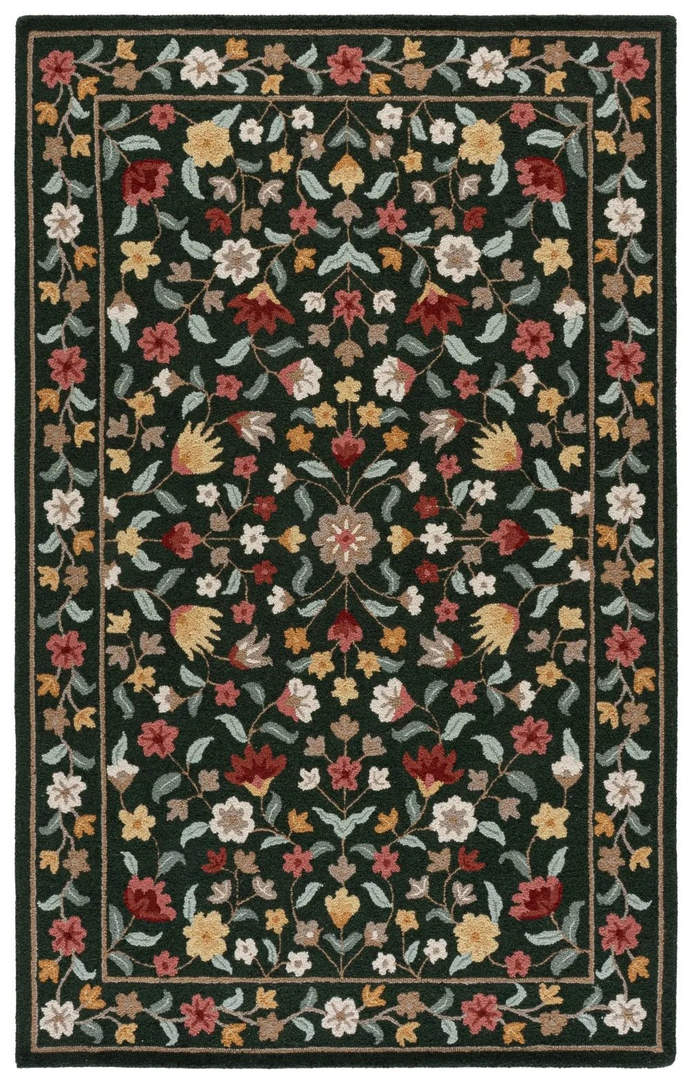 Safavieh Chelsea 5'-0" x 8'-0" Rug in Green / Red