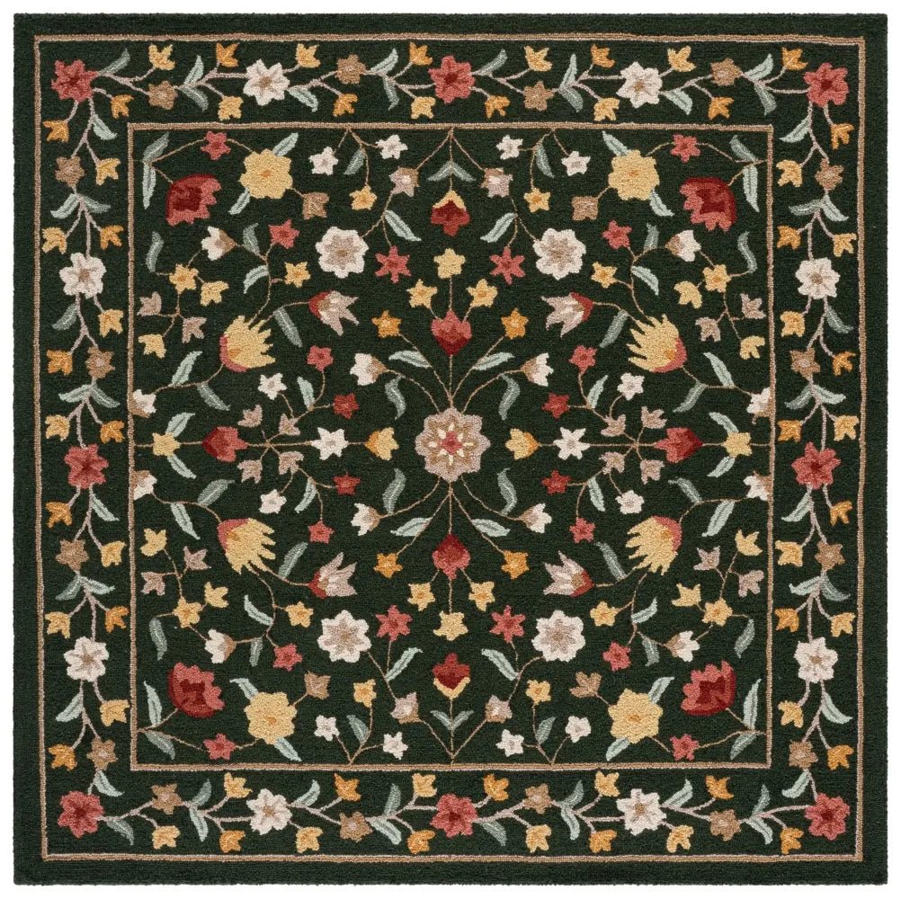 Safavieh Chelsea 6'-0" x 6'-0" Rug in Green / Red