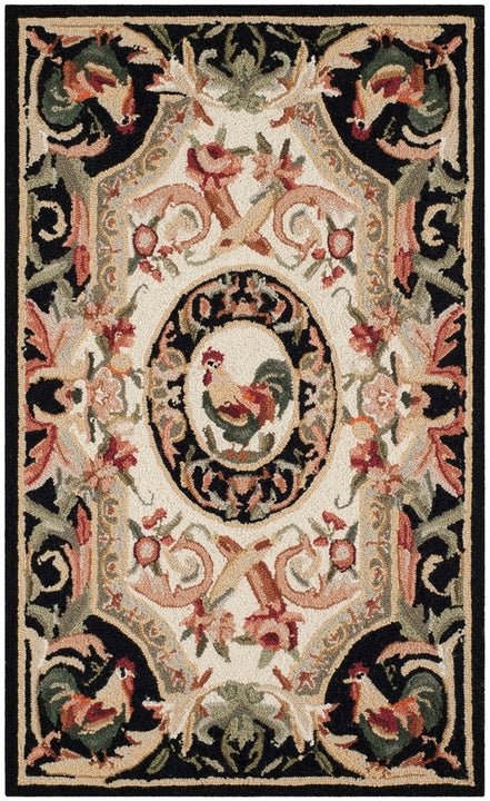 Safavieh Chelsea hk48k Ivory / Black Rugs - Safavieh - hk48k - 24