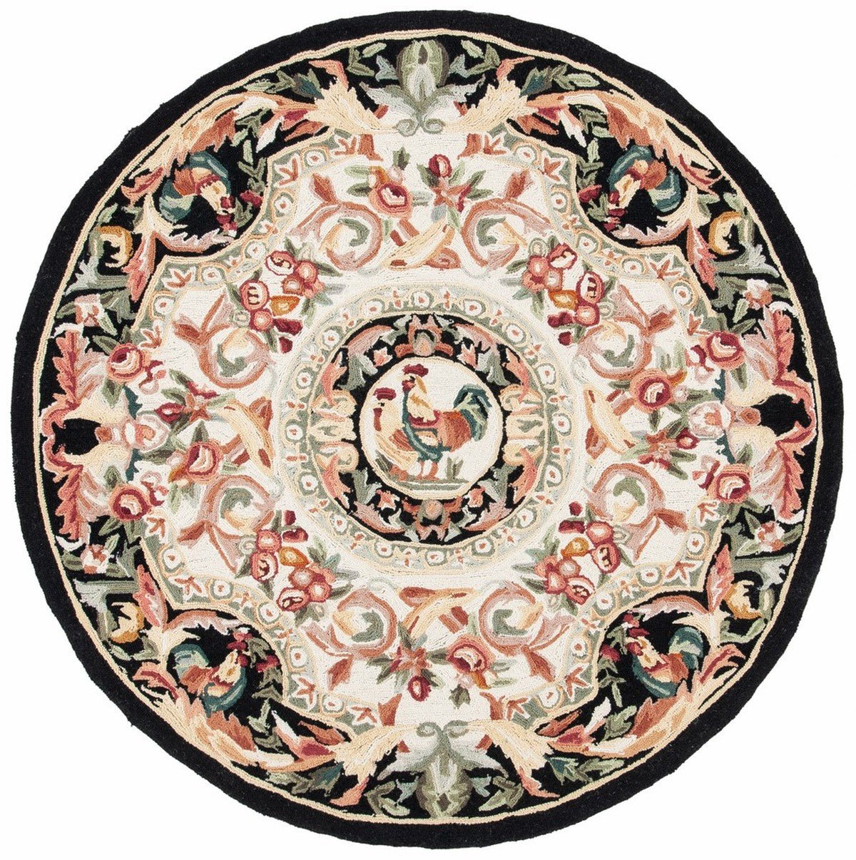 Safavieh Chelsea hk48k Ivory / Black Rugs - hk48k-3r