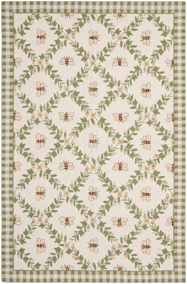 Safavieh Chelsea Hk55A Ivory / Green Rugs - Safavieh - hk55a - 2