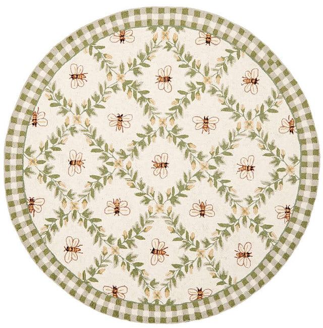 Safavieh Chelsea Hk55A Ivory / Green Rugs - Safavieh - hk55a - 3r