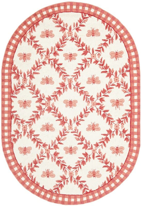 Safavieh Chelsea Hk55C Ivory / Rose Rugs - Safavieh - hk55c - 5ov