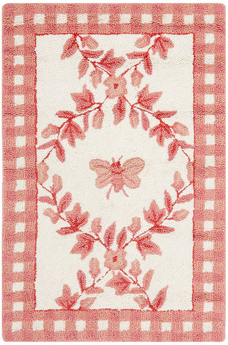 Safavieh Chelsea Hk55C Ivory / Rose Rugs - Safavieh - hk55c - 5ov