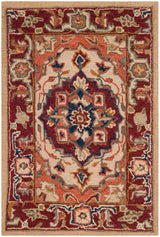 Safavieh Chelsea Hk709A Red/Ivory Rug - Safavieh - hk709a - 5r