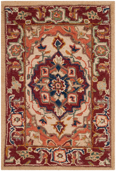 Safavieh Chelsea Hk709A Red/Ivory Rug - Safavieh - hk709a - 5r
