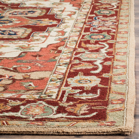 Safavieh Chelsea Hk709A Red/Ivory Rug - Safavieh - hk709a - 5r