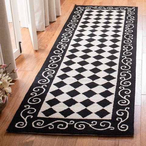 Safavieh Chelsea hk711a Black / Ivory Rugs - Safavieh - hk711a - 25