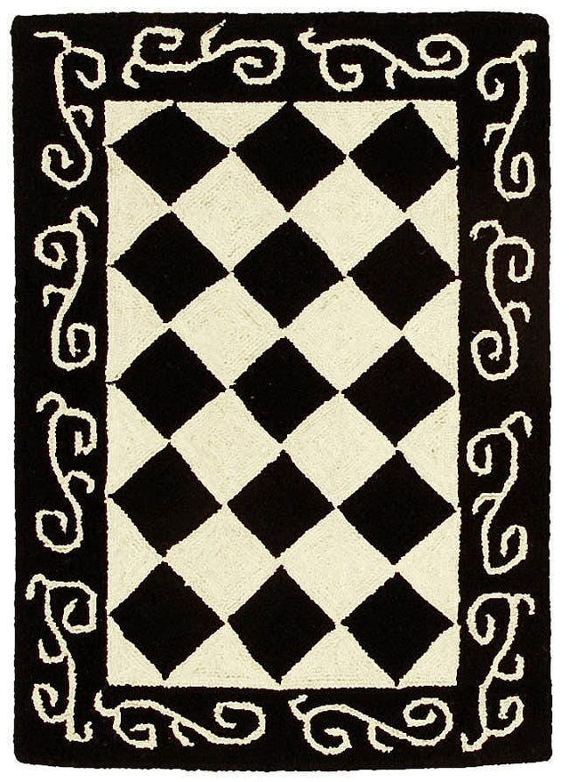 Safavieh Chelsea hk711a Black / Ivory Rugs - Safavieh - hk711a - 5