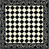 Safavieh Chelsea hk711a Black / Ivory Rugs - Safavieh - hk711a - 6sq