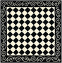 Safavieh Chelsea hk711a Black / Ivory Rugs - Safavieh - hk711a - 6sq