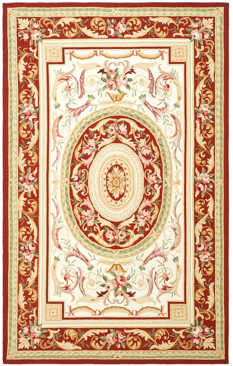 Safavieh Chelsea hk72a Ivory / Burgundy Rugs - Safavieh - hk72a - 2
