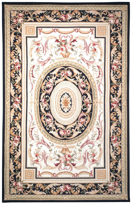 Safavieh Chelsea hk72b Ivory / Black Rugs - Safavieh - hk72b - 3r