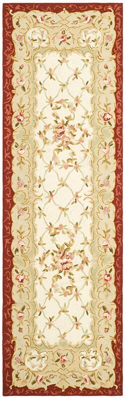 Safavieh Chelsea hk73a Ivory / Burgundy Rugs - Safavieh - hk73a - 26