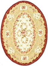 Safavieh Chelsea hk73a Ivory / Burgundy Rugs - Safavieh - hk73a - 5ov