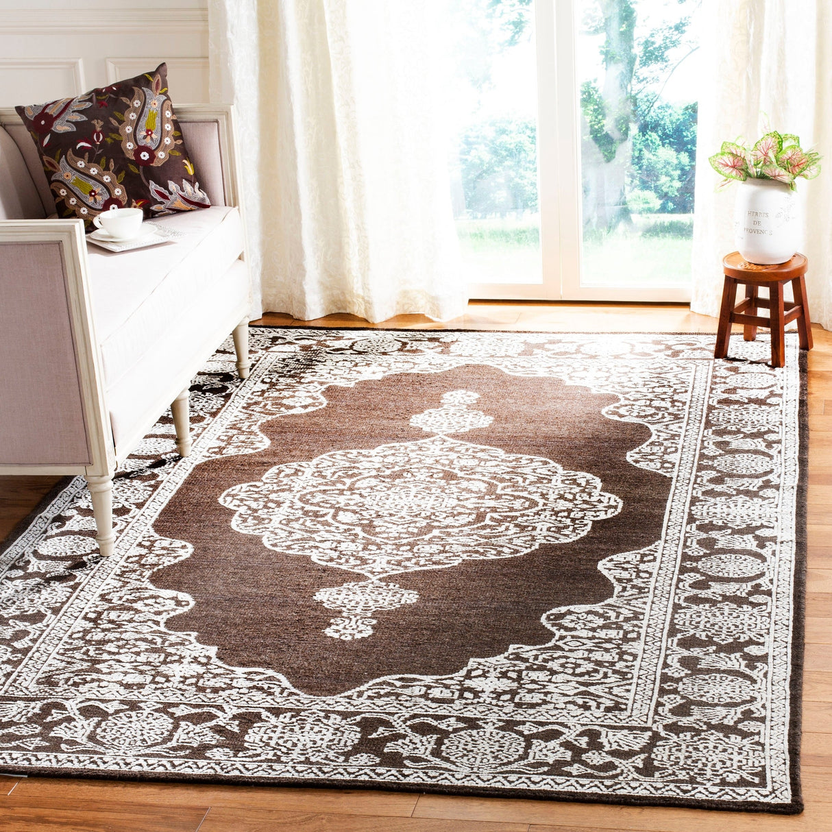 Safavieh Chester Chs546B Brown/Linen Rug - Safavieh - chs546b - 6