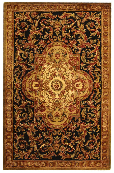 Safavieh Classic Cl220B Black / Beige Rugs - Safavieh - cl220b - 2