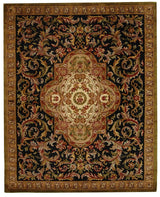 Safavieh Classic Cl220B Black / Beige Rugs - Safavieh - cl220b - 4r