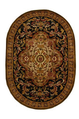 Safavieh Classic Cl220B Black / Beige Rugs - Safavieh - cl220b - 8ov
