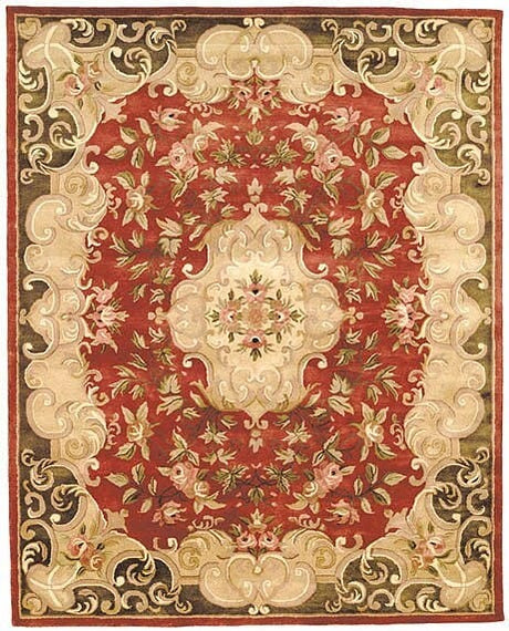 Safavieh Classic Cl234A Rust / Green Rugs - Safavieh - cl234a - 4r