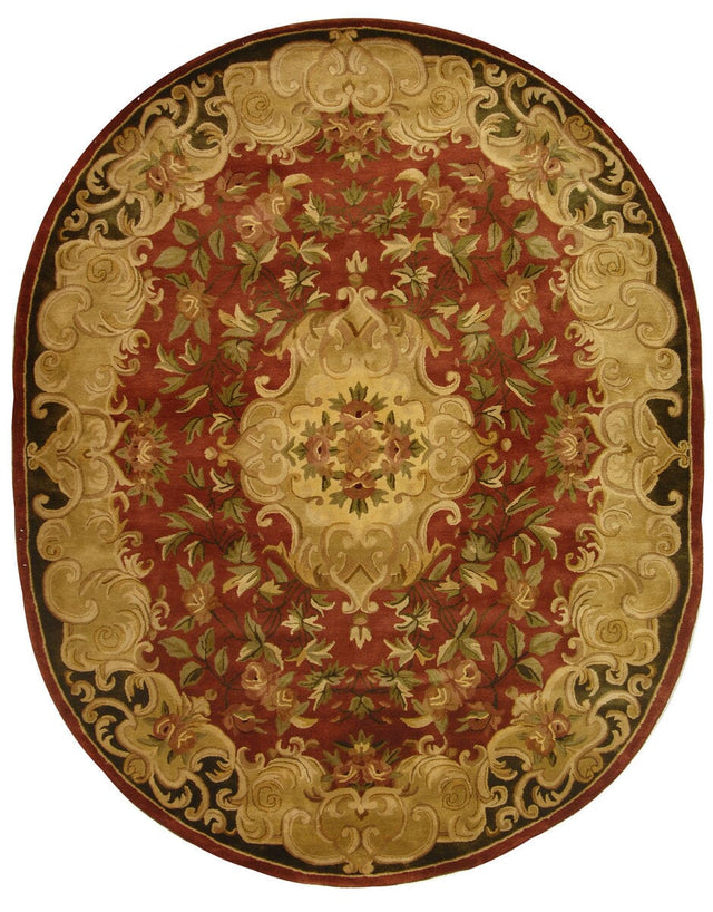 Safavieh Classic Cl234A Rust / Green Rugs - Safavieh - cl234a - 5ov