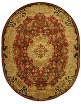 Safavieh Classic Cl234A Rust / Green Rugs - Safavieh - cl234a - 8ov