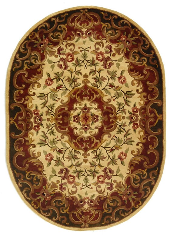 Safavieh Classic Cl234C Ivory / Green Rugs - Safavieh - cl234c - 5ov