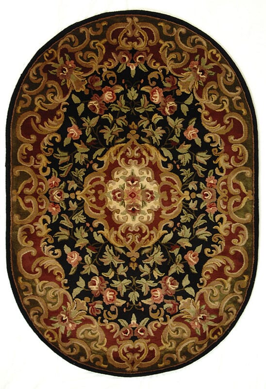 Safavieh Classic cl234d Black / Green Rugs - Safavieh - cl234d - 5ov