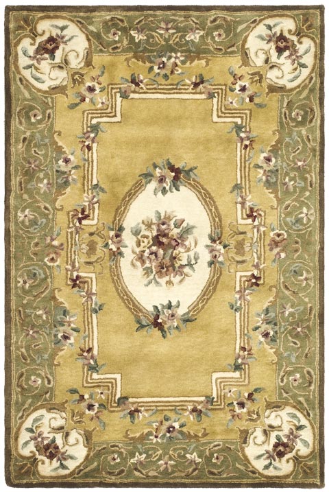 Safavieh Classic cl280a Light Gold / Green Rugs - Safavieh - cl280a - 4