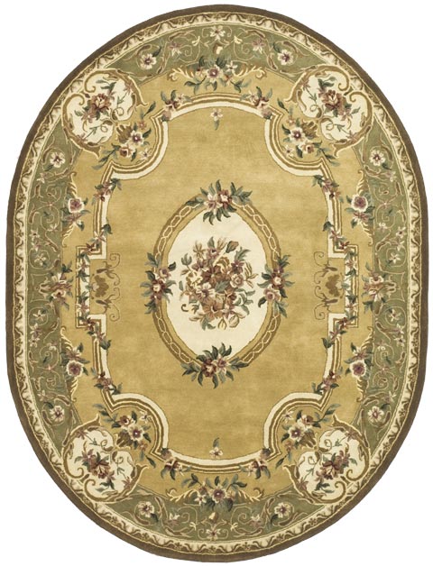 Safavieh Classic cl280a Light Gold / Green Rugs - Safavieh - cl280a - 5ov