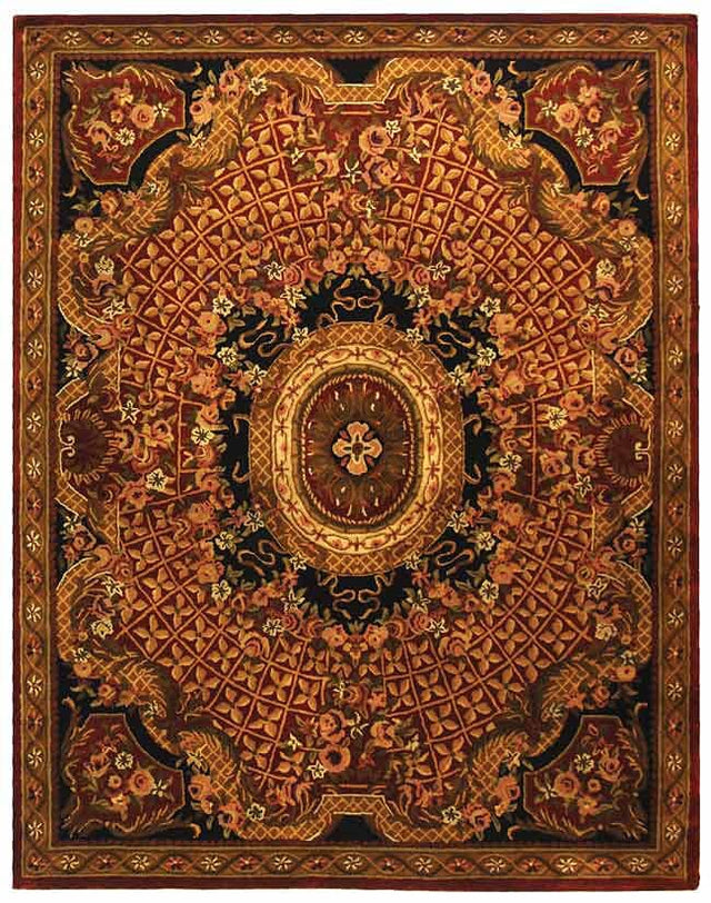 Safavieh Classic Cl304B Burgundy / Black Rugs - Safavieh - cl304b - 4r