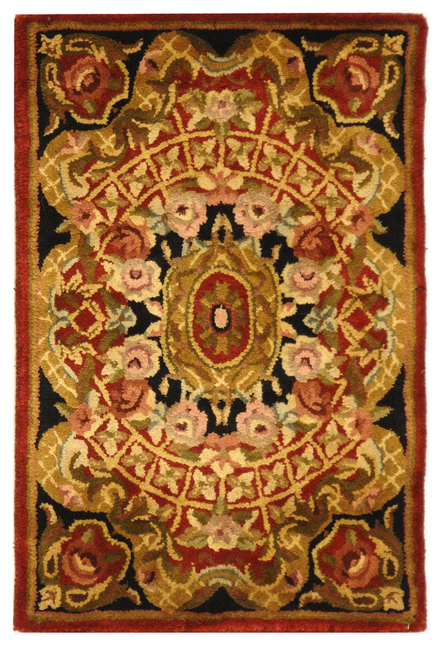 Safavieh Classic Cl304B Burgundy / Black Rugs - Safavieh - cl304b - 5ov