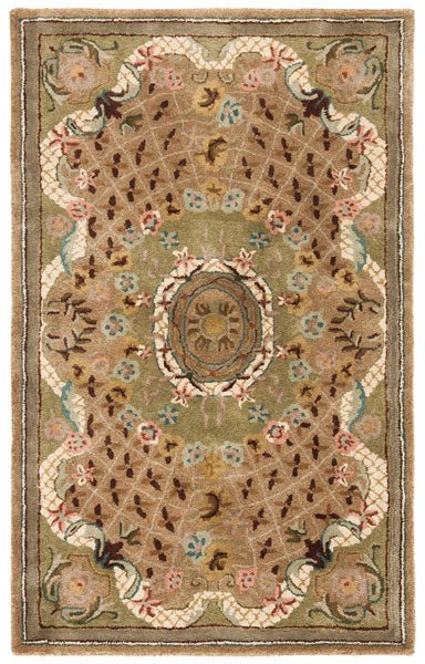 Safavieh Classic Cl304D Toupe / Light Green Rugs - Safavieh - cl304d - 3