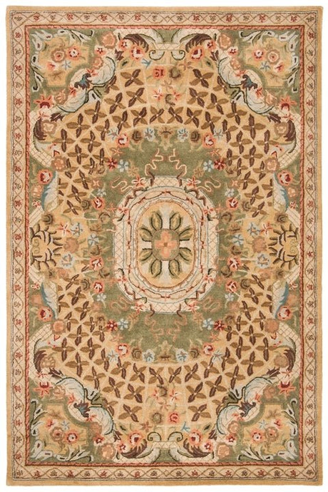 Safavieh Classic Cl304D Toupe / Light Green Rugs - Safavieh - cl304d - 5