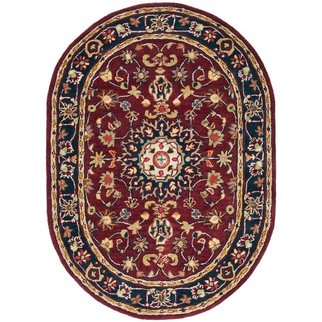 Safavieh Classic cl362a Burgundy / Navy Rugs - Safavieh - cl362a - 5ov