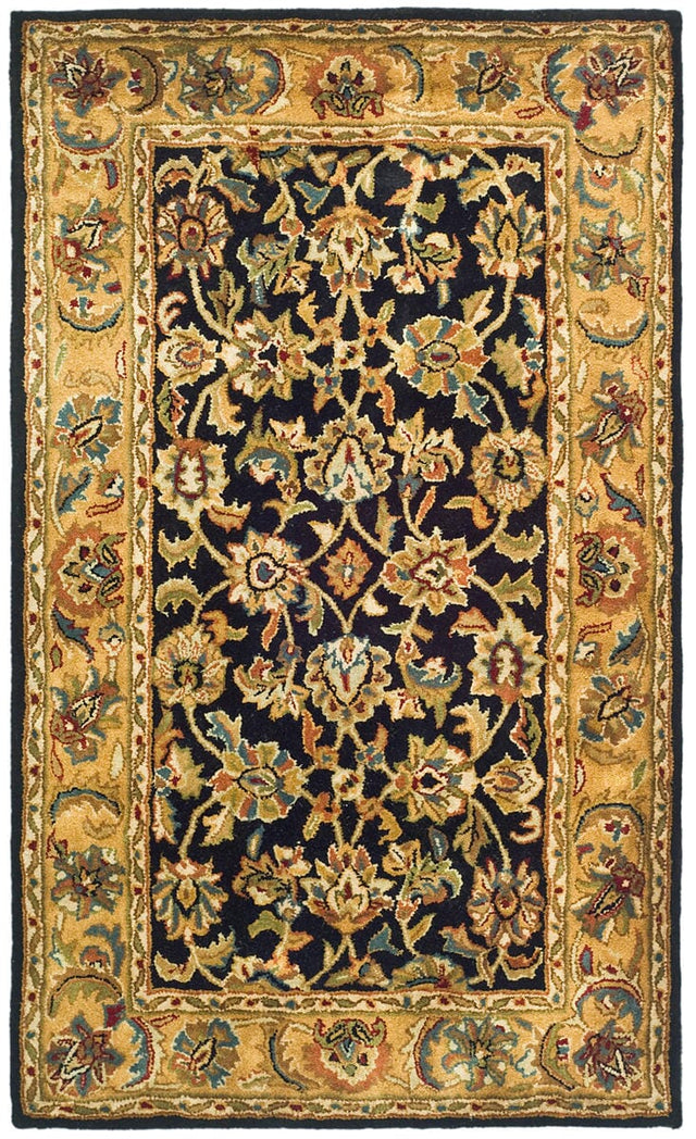 Safavieh Classic Cl758B Black / Gold Rugs - Safavieh - cl758b - 5ov