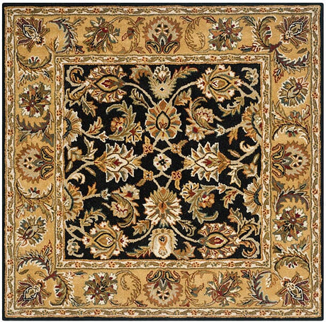 Safavieh Classic Cl758B Black / Gold Rugs - Safavieh - cl758b - 6sq