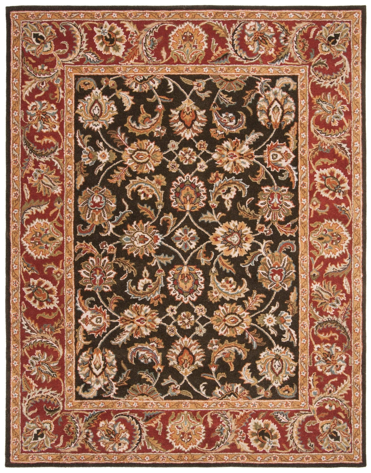 Safavieh Classic Cl758P Dark Olive / Red Rugs - Safavieh - cl758p - 8